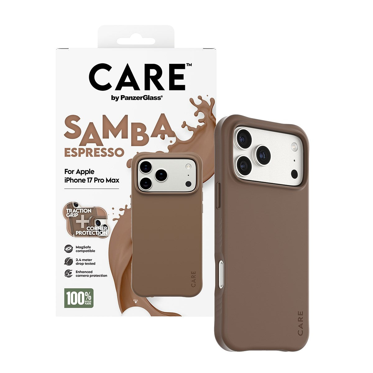 CARE™ by PanzerGlass® Samba Case Espresso w. MagSafe iPhone 17 Pro Max